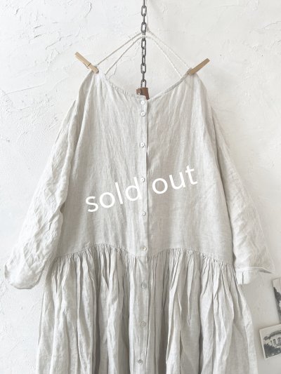 画像8: SO／２wayギャザーワンピース・ナチュラル