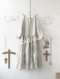 SO／２wayギャザーワンピース・ナチュラル
