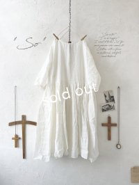 SO／２wayギャザーワンピース・オフホワイト