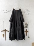 画像1: SO／２wayギャザーワンピース・スミクロ (1)