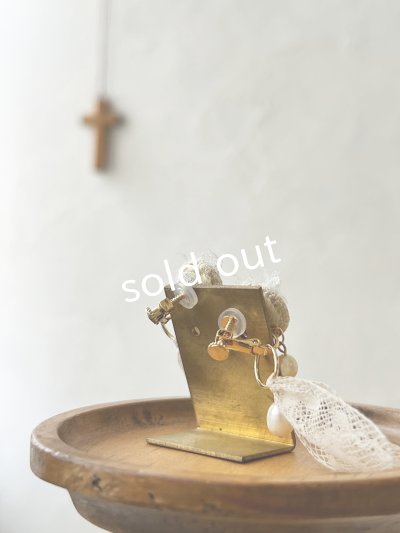 画像4: toromeco／草木染め ”tane” 2wayレースタッセルイヤリング