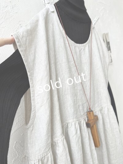 画像4: 08mab/ノースリーブワンピース・生成り
