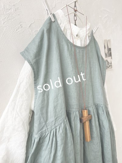 画像3: 08mab/ノースリーブワンピース・ミントグリーン