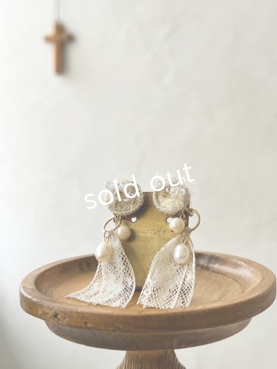 画像3: toromeco／草木染め ”tane” 2wayレースタッセルイヤリング