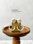 画像1: toromeco／草木染め ”tane” 天然石イヤリング (1)
