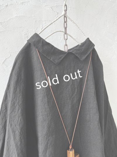 画像7: Libera&Capricciosa／２wayリネンブラウス・ブラック