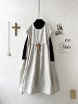画像1: 08mab/ノースリーブワンピース・生成り (1)