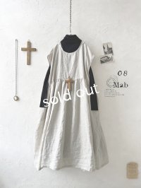 08mab/ノースリーブワンピース・生成り