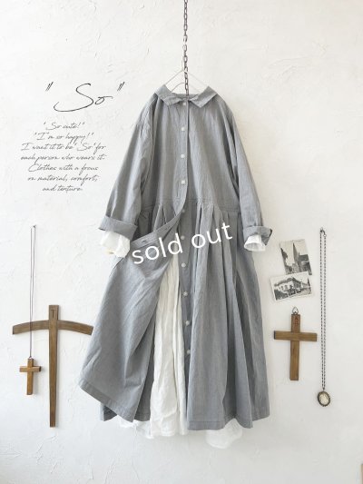 画像2: SO／タックワンピース・シャンブレー