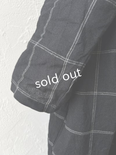 画像3: 08mab/ギャザーワンピース・黒ウインドウペン