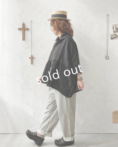 画像9: 08mab/シャンブレーリネンプルオーバー・黒