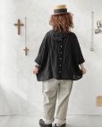 画像8: 08mab/シャンブレーリネンプルオーバー・黒
