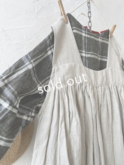 画像7: Avenue／後ろりぼんジャンパースカート・生成り