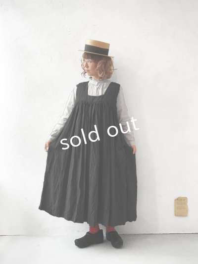 画像9: Avenue/後ろりぼんジャンパースカート・黒