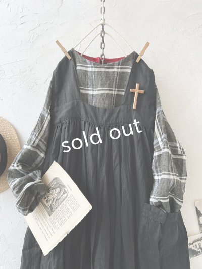 画像3: Avenue/後ろりぼんジャンパースカート・黒