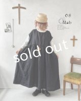 08mab/ノースリーブワンピース・黒