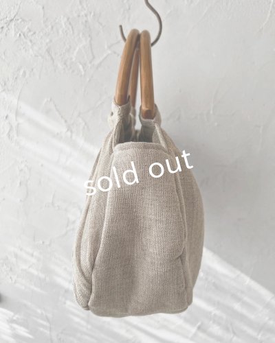 画像6: ecru-ke／木の持ち手バッグ・ブラックチェリー＆パッチワーク