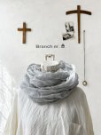 画像1: Branch m'／リネンガーゼスヌード・ライトブルー (1)