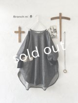 Branch m'／デニムチュニック・ブラック