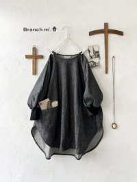 Branch m'／デニムチュニック・ブラック