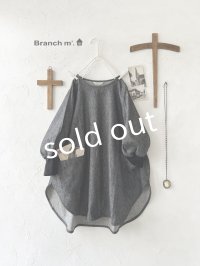 Branch m'／デニムチュニック・ブラック