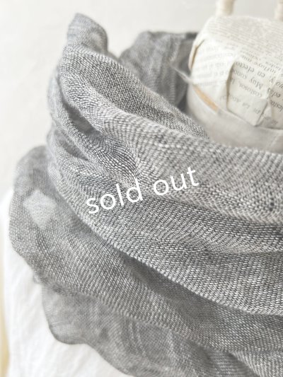 画像3: Branch m'/リネンガーゼスヌード・ブラック