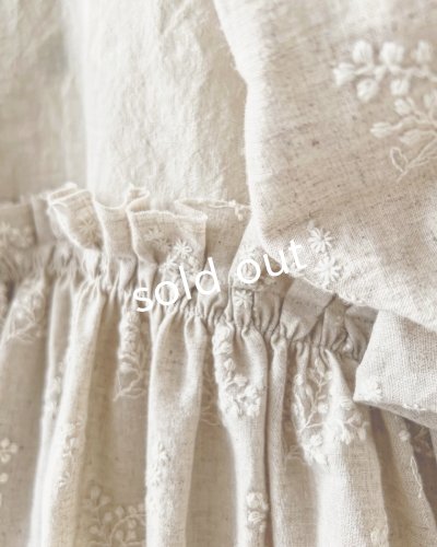 画像7: MARCHE' DE SOEUR／ブルターニュのワンピース・ミルク×生成り刺繍