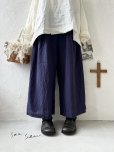 画像1: seasew.／ワッシャータックワイドパンツ・ネイビー (1)