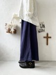 画像2: seasew.／ワッシャータックワイドパンツ・ネイビー (2)
