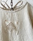 画像4: MARCHE' DE SOEUR／ブルターニュのワンピース・ミルク×生成り刺繍 (4)