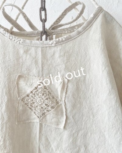 画像4: MARCHE' DE SOEUR／ブルターニュのワンピース・ミルク×生成り刺繍