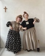 画像14: MARCHE' DE SOEUR／ブルターニュのワンピース・ココアベージュ×黒刺繍 (14)