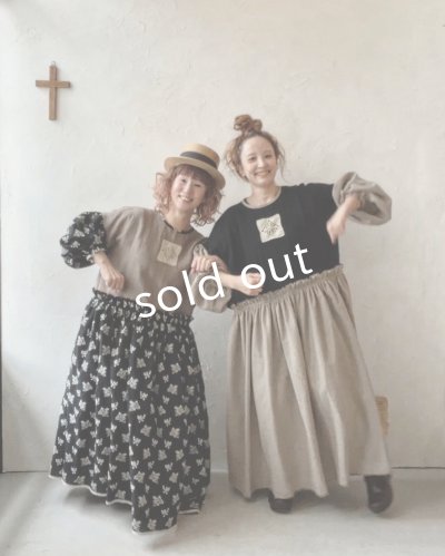 画像14: MARCHE' DE SOEUR/ブルターニュのワンピース・黒×ベージュ