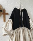 画像12: MARCHE' DE SOEUR／ブルターニュのワンピース・黒×生成り刺繍