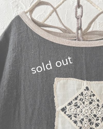 画像5: MARCHE' DE SOEUR/ブルターニュのワンピース・黒×ベージュ