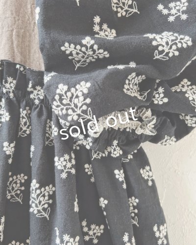 画像7: MARCHE' DE SOEUR／ブルターニュのワンピース・ココアベージュ×黒刺繍