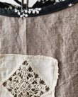 画像4: MARCHE' DE SOEUR／ブルターニュのワンピース・ココアベージュ×黒刺繍 (4)