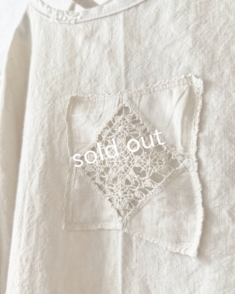 画像5: MARCHE' DE SOEUR／ブルターニュのワンピース・ミルク×生成り刺繍 (5)