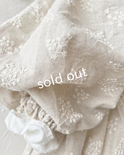 画像6: MARCHE' DE SOEUR／ブルターニュのワンピース・ミルク×生成り刺繍
