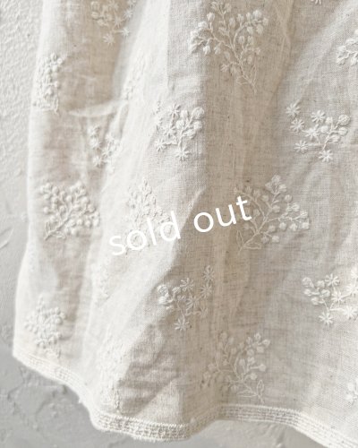 画像10: MARCHE' DE SOEUR／ブルターニュのワンピース・ミルク×生成り刺繍
