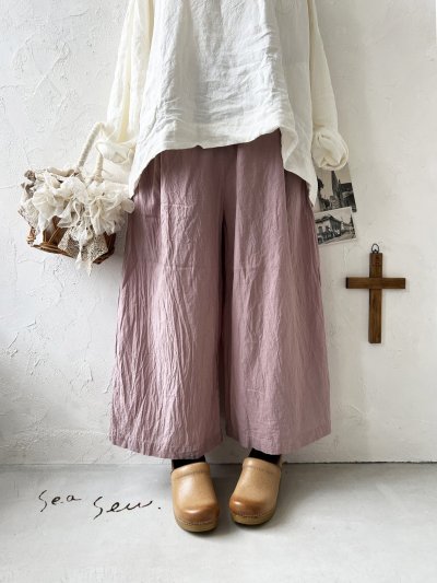 画像2: seasew.／ワッシャータックワイドパンツ・ピンク
