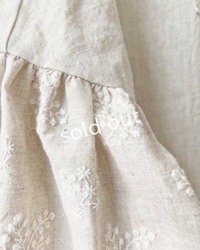 画像9: MARCHE' DE SOEUR／ブルターニュのワンピース・ミルク×生成り刺繍