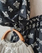画像5: MARCHE' DE SOEUR／ブルターニュのワンピース・ココアベージュ×黒刺繍 (5)