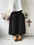 画像2: seasew.／ワッシャータックワイドパンツ・ブラック (2)