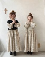 画像12: MARCHE' DE SOEUR／ブルターニュのワンピース・ココアベージュ×黒刺繍 (12)