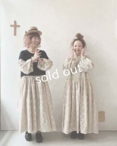 画像12: MARCHE' DE SOEUR/ブルターニュのワンピース・黒×ベージュ