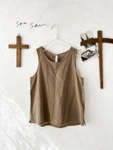 seasew.／ボイルワッシャータンクトップ ・ベージュ