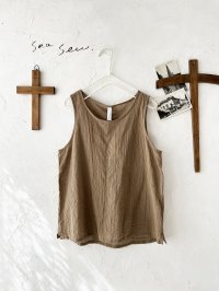 seasew.／ボイルワッシャータンクトップ ・ベージュ