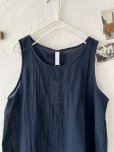 画像2: seasew.／ボイルワッシャータンクトップ ・ネイビー (2)