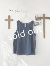 seasew.／ボイルワッシャータンクトップ ・ネイビー